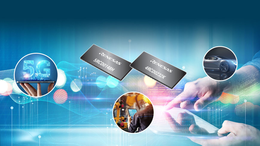 Renesas Introduces Industry’s First Industrial Temperature Grade DDR5 and DDR4 Registered Clock Drivers